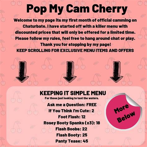 The Best 20 Camgirl Menu Ideas That Will Get You More Tips